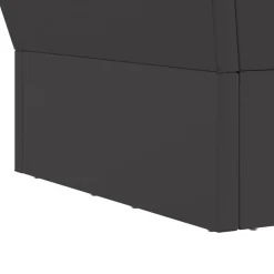 vidaXL Hoguera Negro 40 x 40 x 35 cm Acero Acero laminado en fr&iacute;o/negro Discount