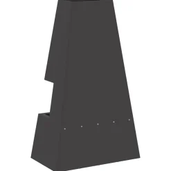 vidaXL Hoguera Negro 60 x 35 x 100 cm Acero Acero laminado en frío/negro Discount