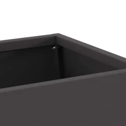vidaXL Hoguera Negro 60 x 35 x 100 cm Acero Acero laminado en frío/negro Discount