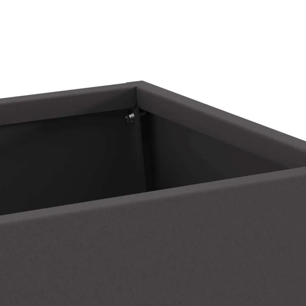vidaXL Hoguera Negro 60 x 35 x 100 cm Acero Acero laminado en frío/negro Discount