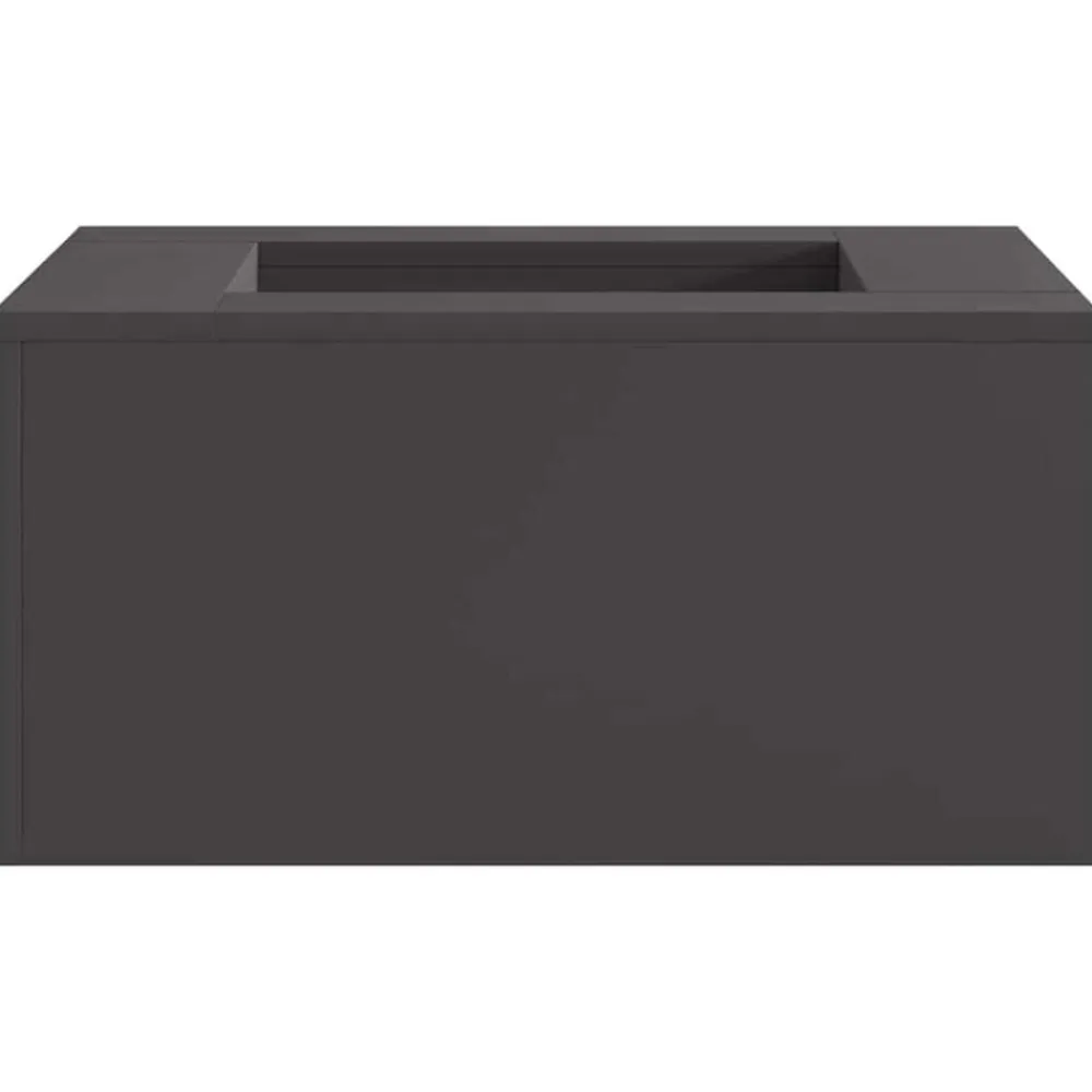 vidaXL Hoguera Negro 60 x 60 x 30 cm Acero Acero laminado en frío/negro