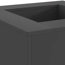 vidaXL Hoguera Negro 60 x 60 x 30 cm Acero Acero laminado en frío/negro