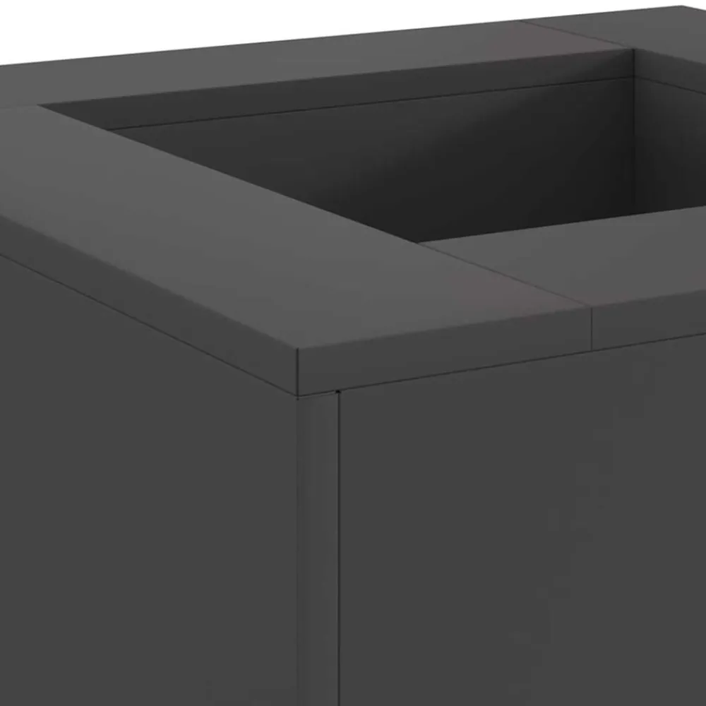 vidaXL Hoguera Negro 60 x 60 x 30 cm Acero Acero laminado en frío/negro
