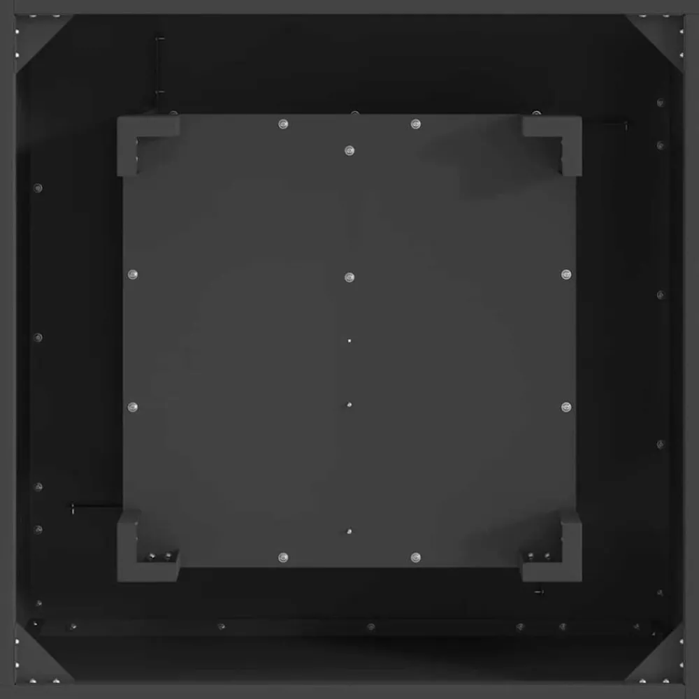 vidaXL Hoguera Negro 60 x 60 x 30 cm Acero Acero laminado en frío/negro