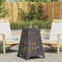 vidaXL Chimeneas-Hoguera Negro 50 x 50 x 70 cm Acero