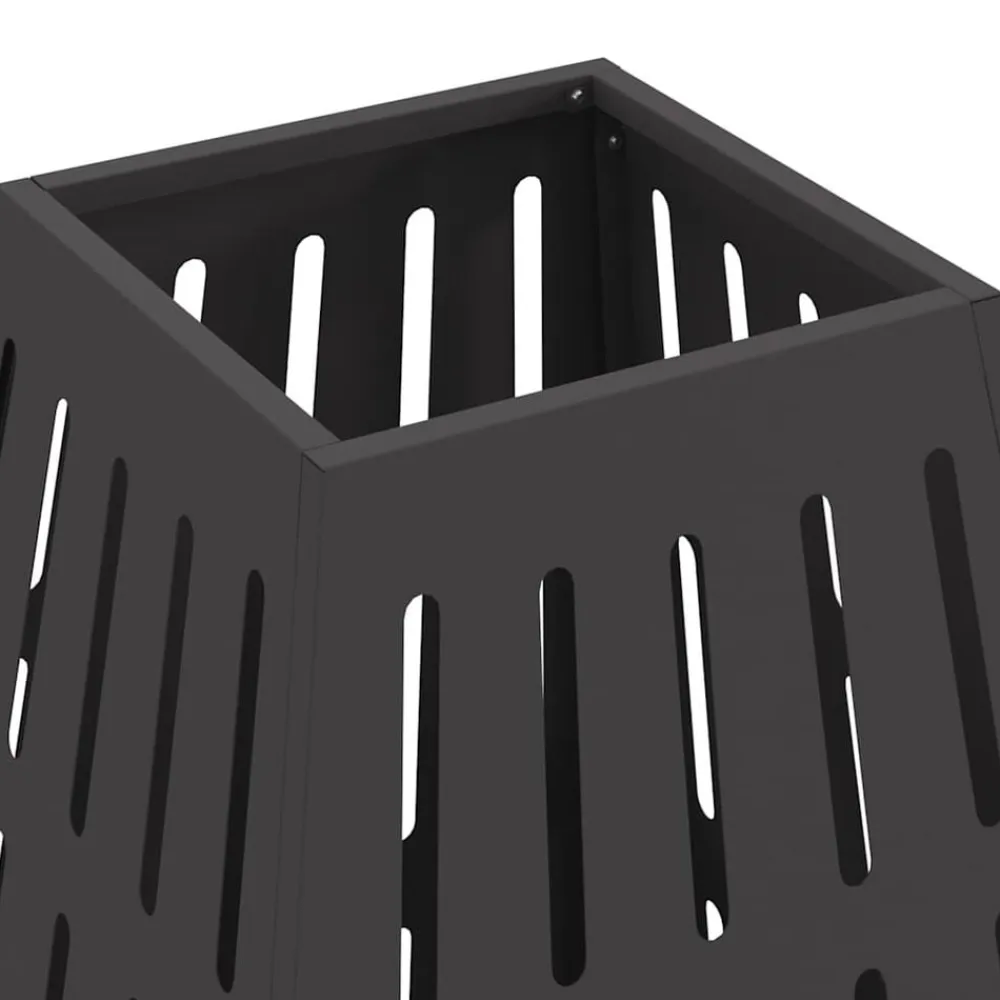 vidaXL Chimeneas-Hoguera Negro 50 x 50 x 70 cm Acero