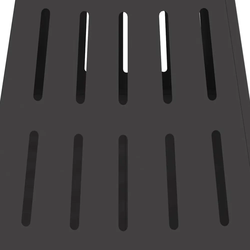 vidaXL Chimeneas-Hoguera Negro 50 x 50 x 70 cm Acero