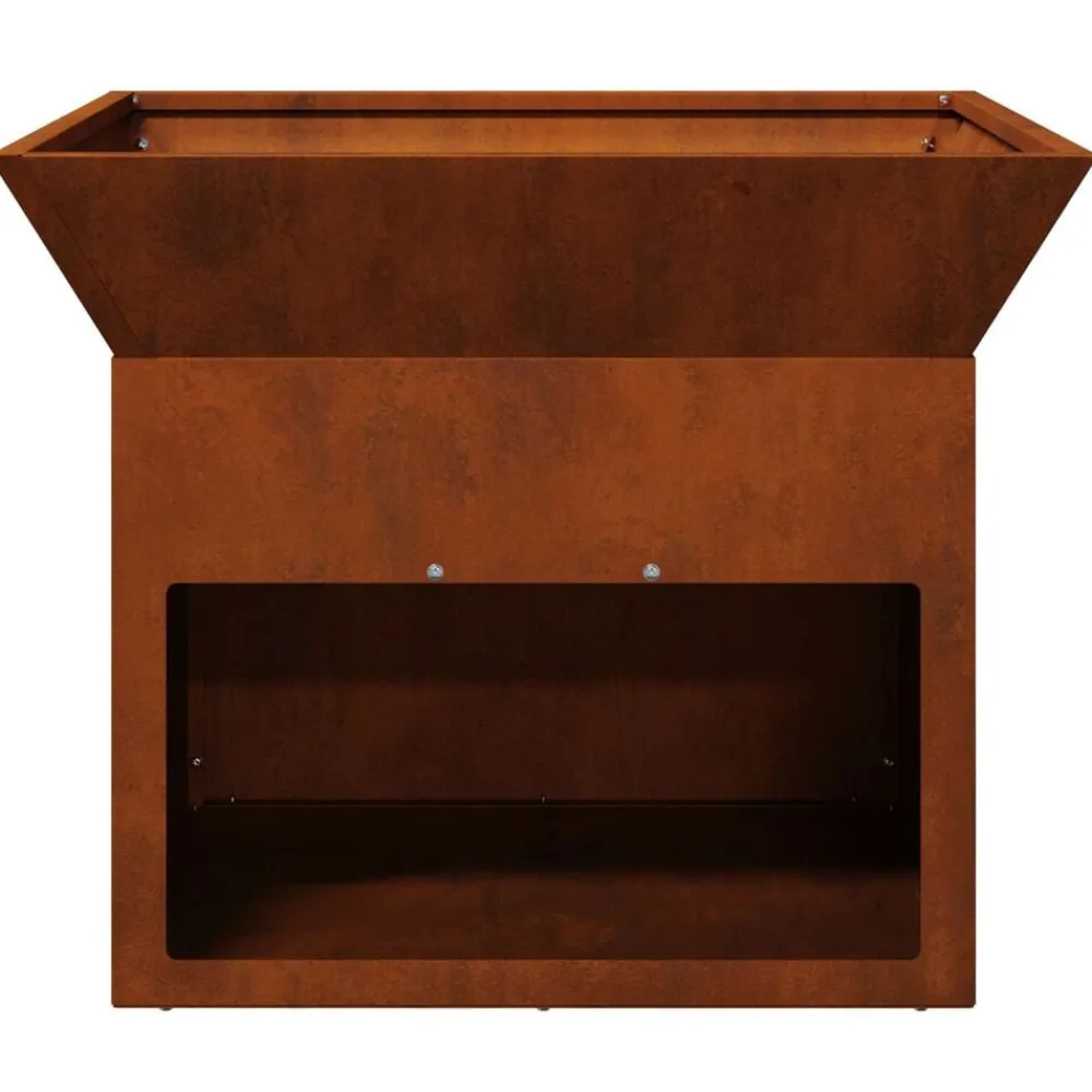 vidaXL Chimeneas-Hoguera Oxidado 50 x 50 x 40 cm