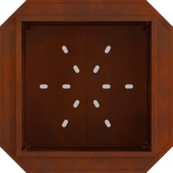 vidaXL Chimeneas-Hoguera Sin Humo Marrón 58 x 58 x 51 cm Acero autopatinable