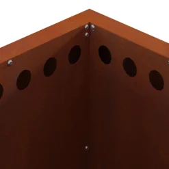 vidaXL Hoguera Sin Humo Marrón 48 x 48 x 50 cm Acero autopatinable Acero oxidado/marrón Online