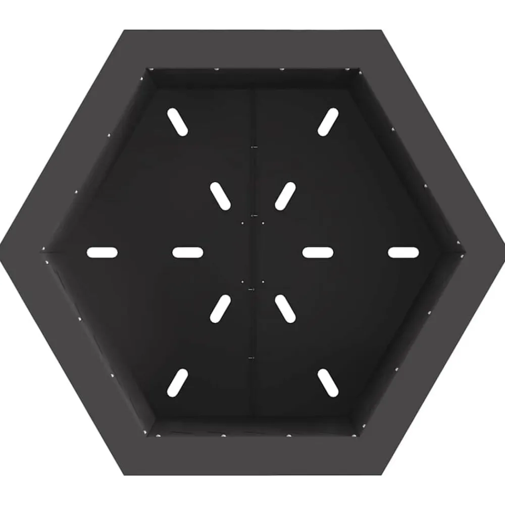 vidaXL Chimeneas-Hoguera Sin Humo Negro 58 x 58 x 51 cm Acero