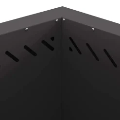vidaXL Chimeneas-Hoguera Sin Humo Negro 58 x 58 x 51 cm Acero