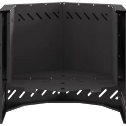 vidaXL Chimeneas-Hoguera Sin Humo Negro 58 x 58 x 51 cm Acero