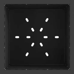 vidaXL Chimeneas-Hoguera Sin Humo Negro 48 x 48 x 50 cm Acero