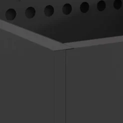 vidaXL Chimeneas-Hoguera Sin Humo Negro 48 x 48 x 50 cm Acero