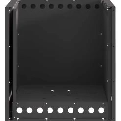 vidaXL Chimeneas-Hoguera Sin Humo Negro 48 x 48 x 50 cm Acero