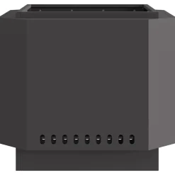 vidaXL Chimeneas-Hoguera Sin Humo Negro 58 x 58 x 51 cm Acero laminado en frío
