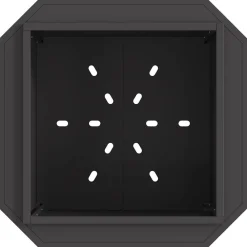 vidaXL Chimeneas-Hoguera Sin Humo Negro 58 x 58 x 51 cm Acero laminado en frío
