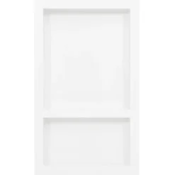 vidaXL Hornacina de ducha 2 compartimentos blanco brillo 41x51x10 cm Best