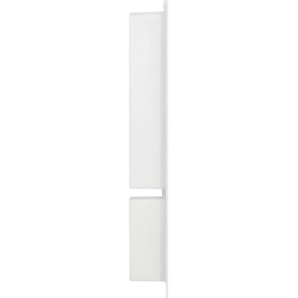 vidaXL Hornacina de ducha 2 compartimentos blanco brillo 41x51x10 cm Best