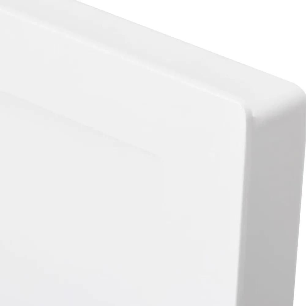 vidaXL Fontanería-Hornacina de ducha 3 compartimentos blanco brillo 41x99x9 cm
