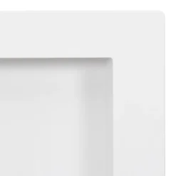 vidaXL Fontanería-Hornacina de ducha 3 compartimentos blanco brillo 41x99x9 cm