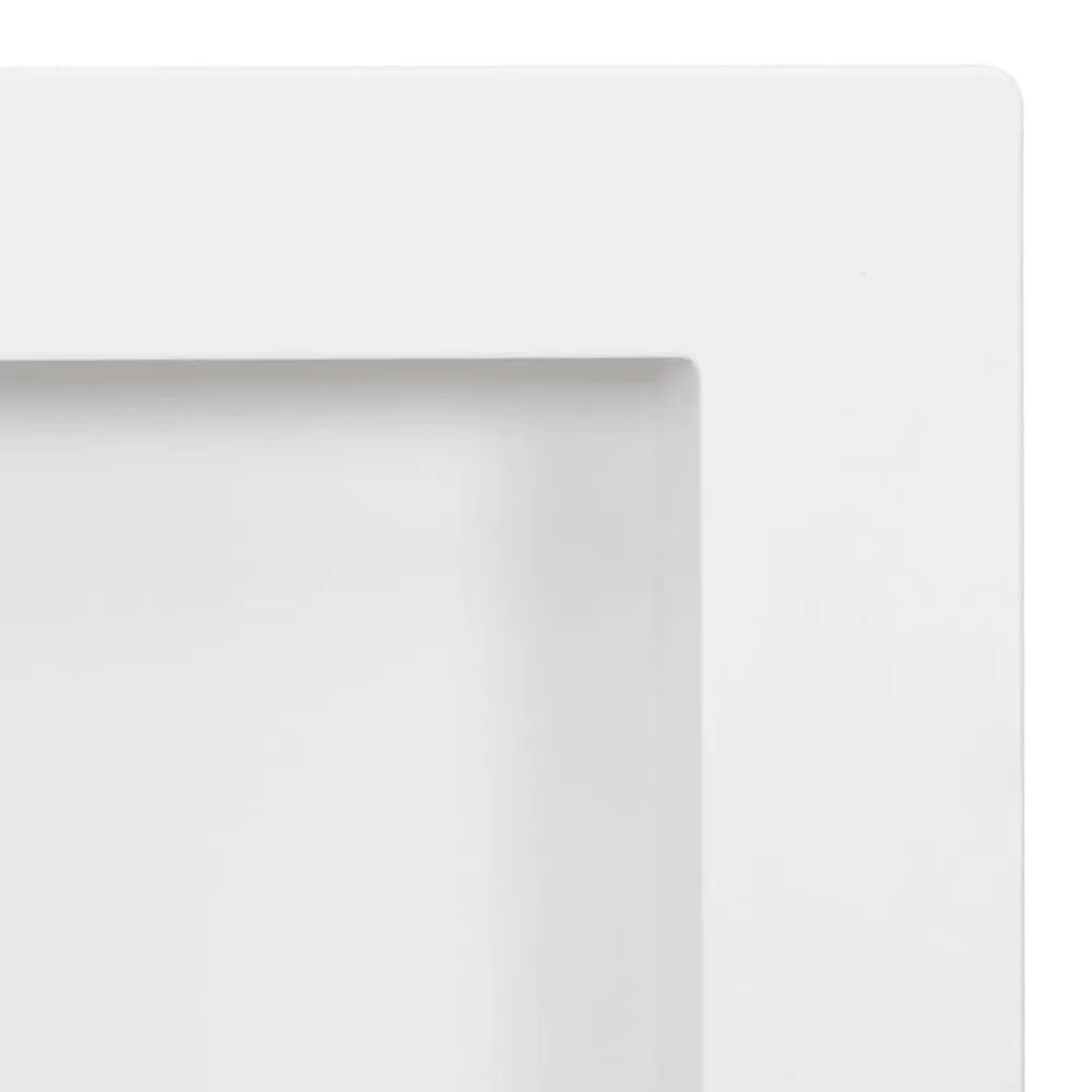 vidaXL Fontanería-Hornacina de ducha 3 compartimentos blanco brillo 41x99x9 cm