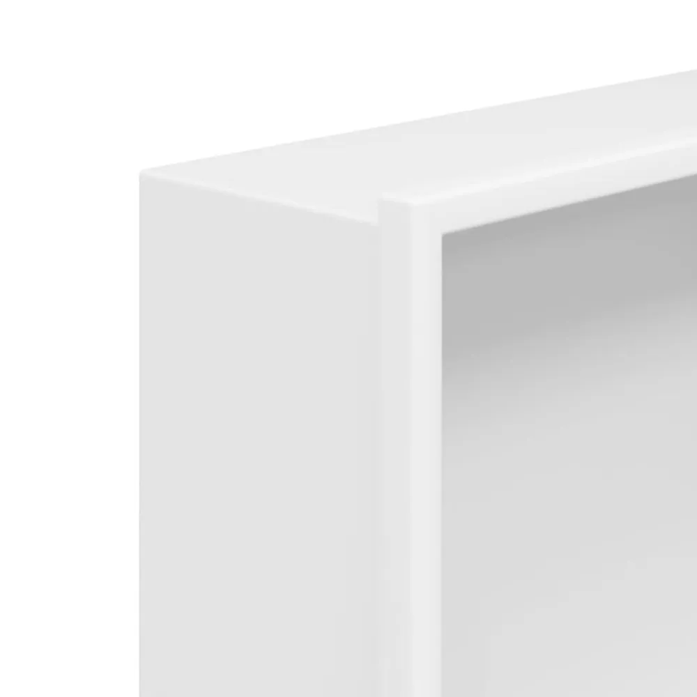 vidaXL Hornacina ducha acero inoxidable blanco mate 32x62x9 cm Sale
