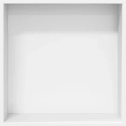 vidaXL Fontanería-Hornacina ducha acero inoxidable blanco mate 32x32x9 cm