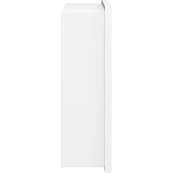 vidaXL Fontanería-Hornacina ducha acero inoxidable blanco mate 32x32x9 cm