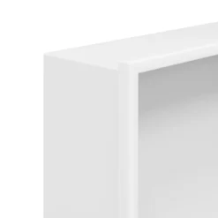 vidaXL Fontanería-Hornacina ducha acero inoxidable blanco mate 32x32x9 cm