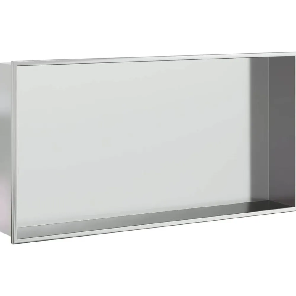 vidaXL Hornacina ducha acero inoxidable plateado cepillado 62x32x9 cm Outlet