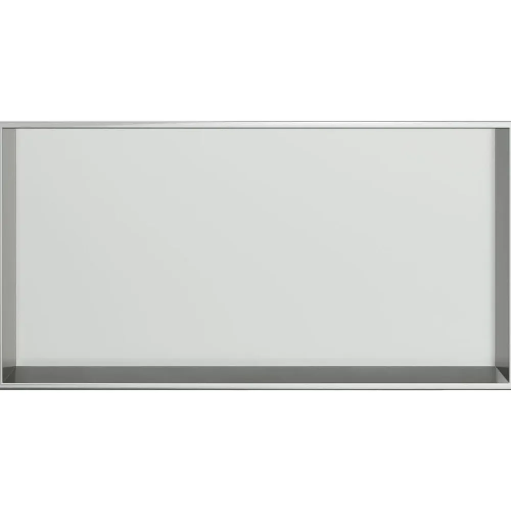 vidaXL Hornacina ducha acero inoxidable plateado cepillado 62x32x9 cm Outlet