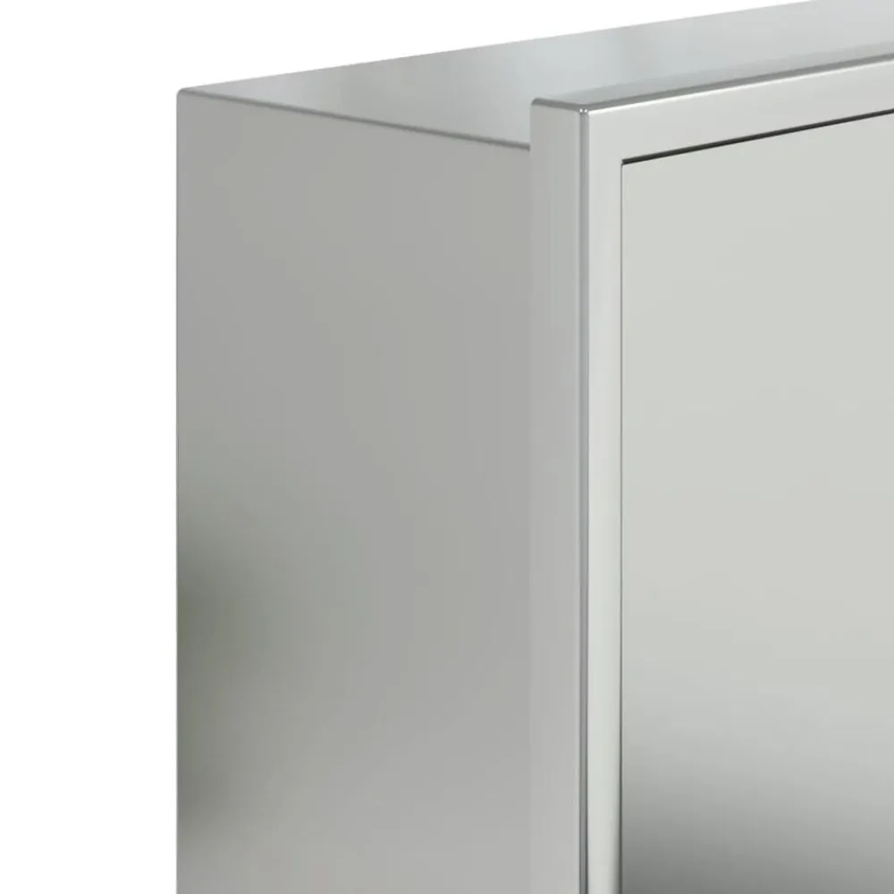 vidaXL Hornacina ducha acero inoxidable plateado cepillado 62x32x9 cm Outlet