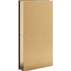 vidaXL Fontanería-Hornacina ducha acero inoxidable dorado cepillado 32x62x9 cm