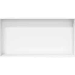 vidaXL Hornacina ducha acero inoxidable blanco mate 62x32x9 cm Discount