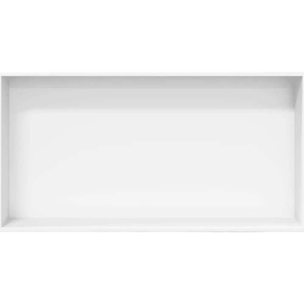 vidaXL Hornacina ducha acero inoxidable blanco mate 62x32x9 cm Discount