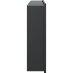 vidaXL Fontanería-Hornacina ducha acero inoxidable negro mate 62x32x9 cm