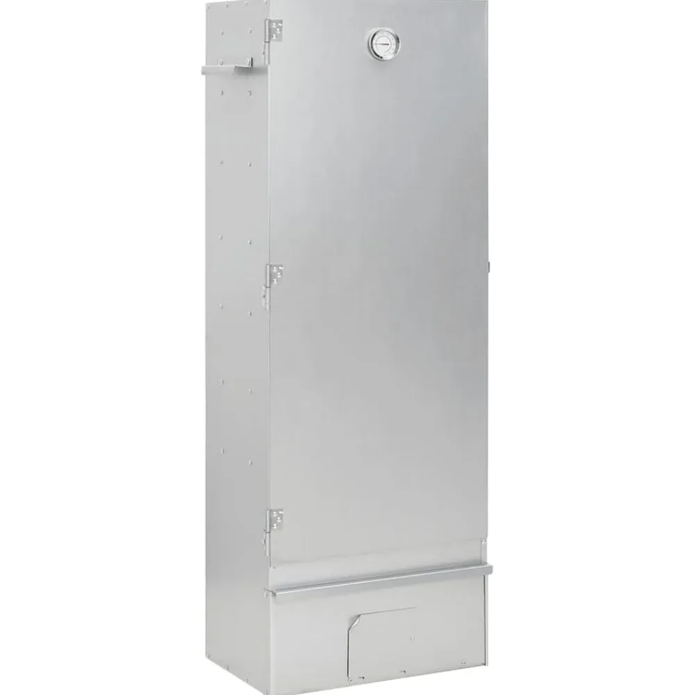 vidaXL Horno ahumador astillas madera acero galvanizado 44,5x29x110 cm