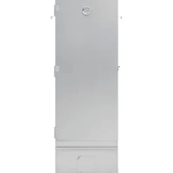 vidaXL Horno ahumador astillas madera acero galvanizado 44,5x29x110 cm