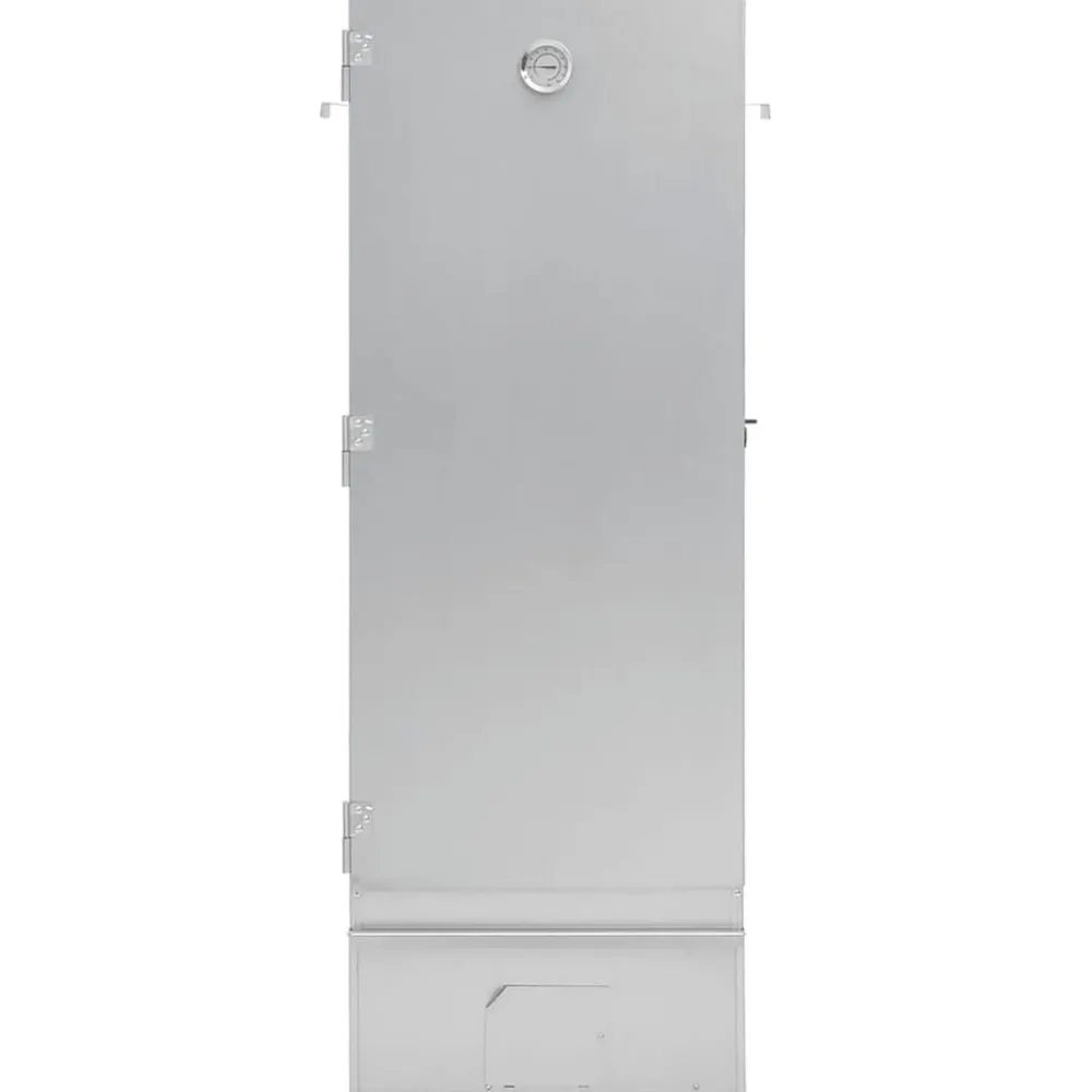 vidaXL Horno ahumador astillas madera acero galvanizado 44,5x29x110 cm