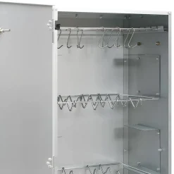 vidaXL Horno ahumador astillas madera acero galvanizado 44,5x29x110 cm