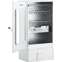 vidaXL Cocina Y Comedor-Horno ahumador barbacoa 1 kg de virutas de madera 44,5x29x83 cm