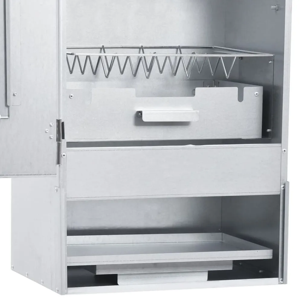 vidaXL Cocina Y Comedor-Horno ahumador barbacoa 1 kg de virutas de madera 44,5x29x83 cm