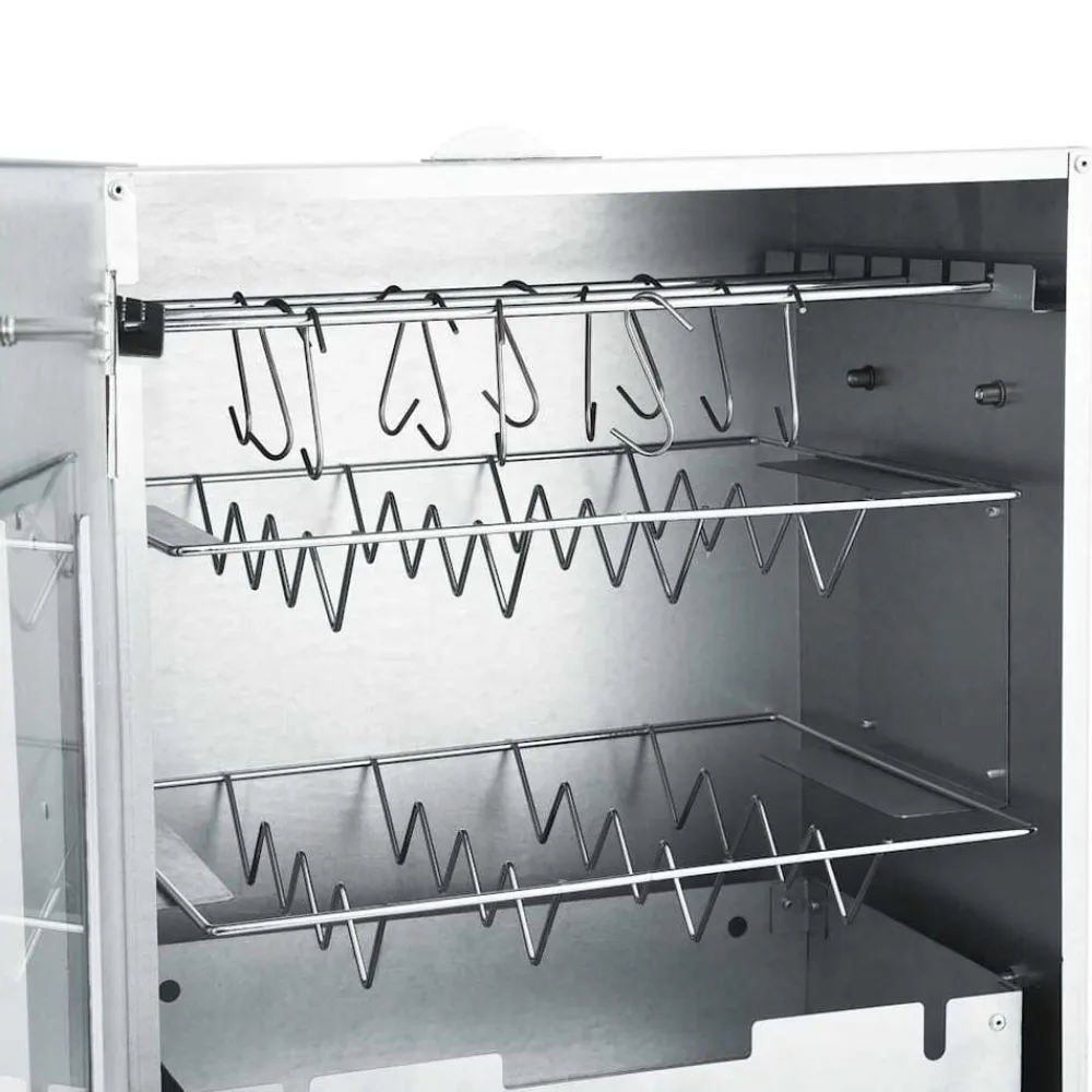 vidaXL Cocina Y Comedor-Horno ahumador barbacoa 1 kg de virutas de madera 44,5x29x83 cm