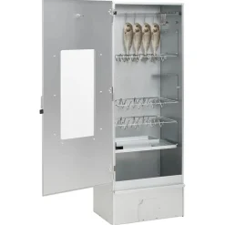 vidaXL Cocina Y Comedor-Horno ahumador de BBQ con generador humo frío acero galvanizado