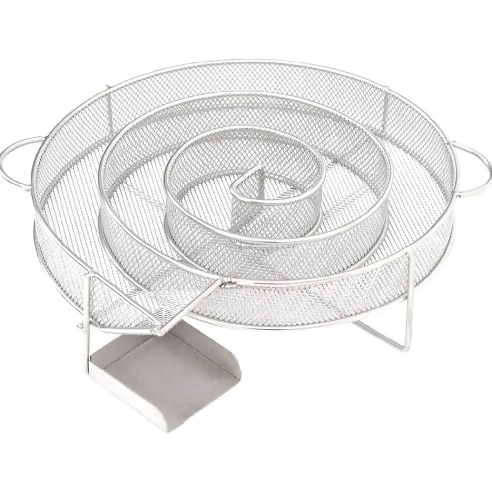 vidaXL Cocina Y Comedor-Horno ahumador de BBQ con generador humo frío acero galvanizado