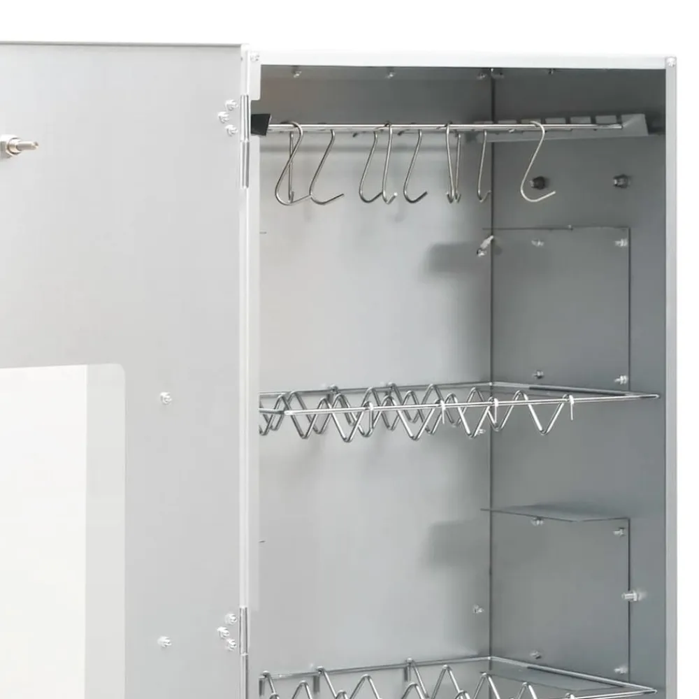 vidaXL Cocina Y Comedor-Horno ahumador de BBQ con generador humo frío acero galvanizado