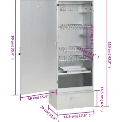 vidaXL Horno ahumador de BBQ con generador humo frío acero galvanizado Best