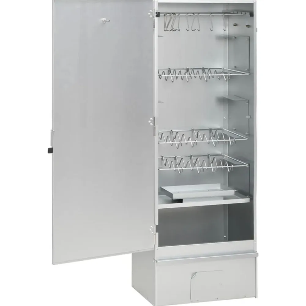 vidaXL Horno ahumador de BBQ con generador humo frío acero galvanizado Best